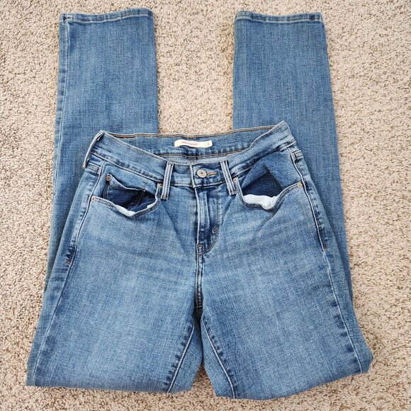 Levi's 505 Straight Leg Light Wash Jeans - Picture 1 of 8